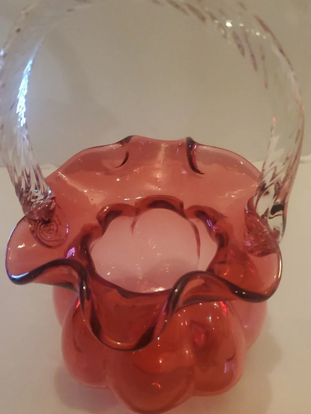 Fenton Cranberry Melon Basket